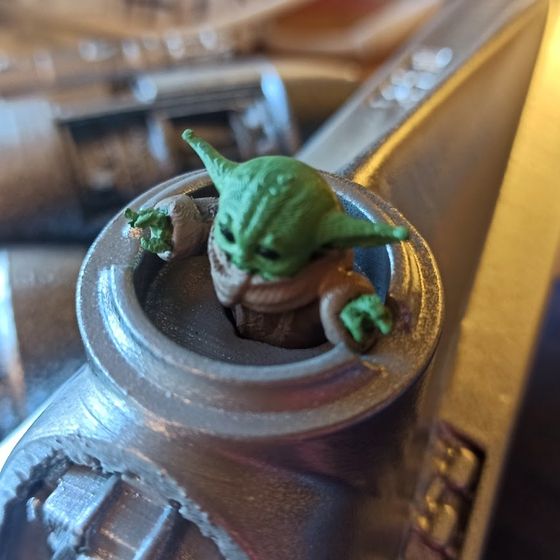 Grogu a la maqueta